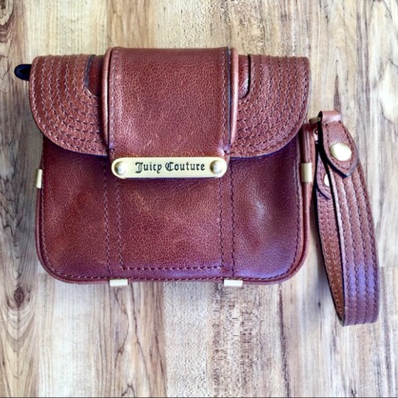 Juicy Couture Handbags - Juicy Couture Leather Brown and Gold Wallet